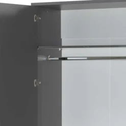 Wohnen Jugendzimmer Komplett in Anthrazit - Navlius I (fünfteilig)