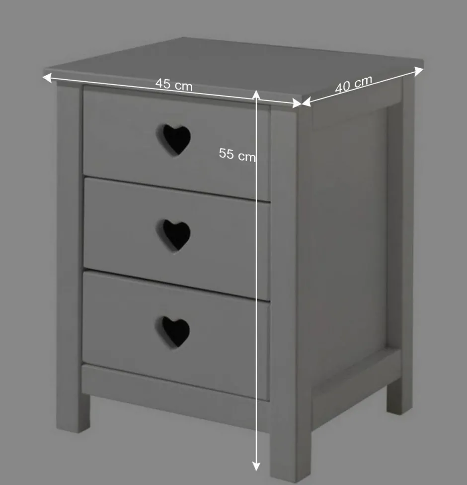 Kinder Wohnen Jugendzimmer Möbel Set Grandory mit Himmelbett (dreiteilig)