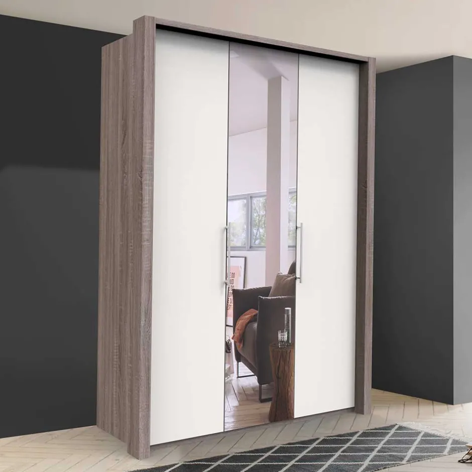 Wohnen Jugendzimmer Schlafzimmerschrank mit Spiegel - Tivierto