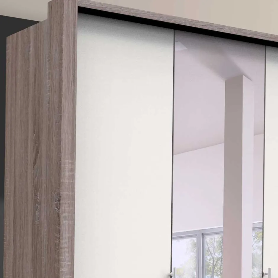 Wohnen Jugendzimmer Schlafzimmerschrank mit Spiegel - Tivierto