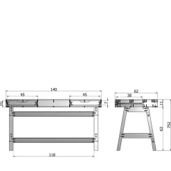 Jugendzimmer Schreibtisch Madrid in Grün^Wohnen Sale