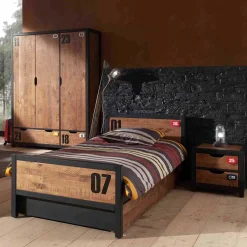 Kinder Wohnen Jugendzimmermöbel Komplettset - Krefos (dreiteilig)