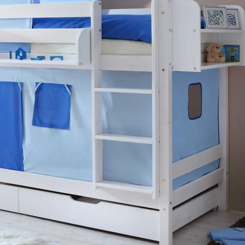 Kinder Wohnen Jungenzimmer Stockbett aus weißer Kiefer - Response