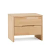 Wohnen Kantige Nachtkommode aus Buche Miller Massivholz lackiert
