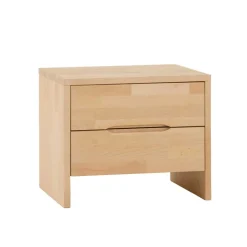 Wohnen Kantige Nachtkommode aus Buche Miller Massivholz lackiert