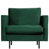 Kantiger Polstersessel in Grün Velvet - Distroit^Wohnen Best
