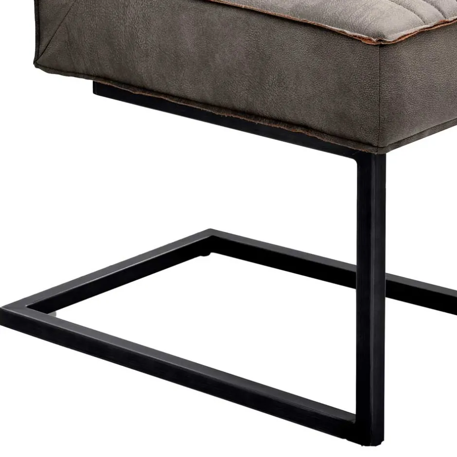 Wohnen Kantiger Schwingstuhl in Schlamm - Addagio (2er Set)