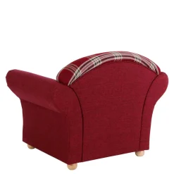 Karierter Sessel in Rot - Landhaus - Lyatea^Wohnen New