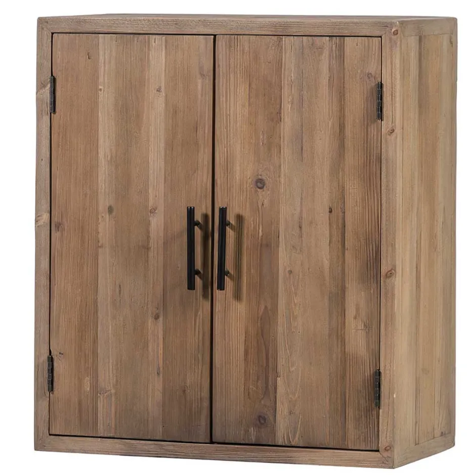 Wohnen Küche Hängeschrank aus Kiefer Massivholz - Macsena