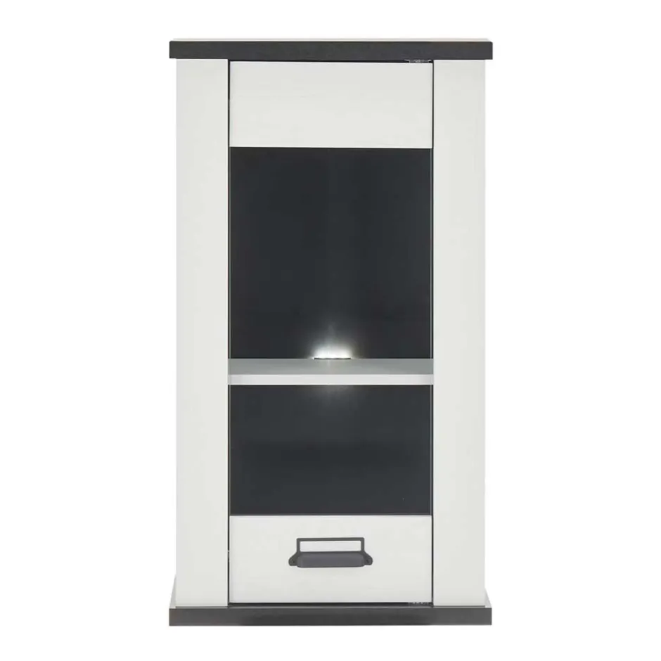 Wohnen Küche Oberschrank in Weiß & Anthrazit - Eture