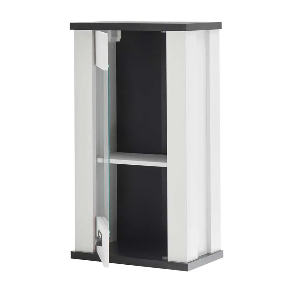 Wohnen Küche Oberschrank in Weiß & Anthrazit - Eture