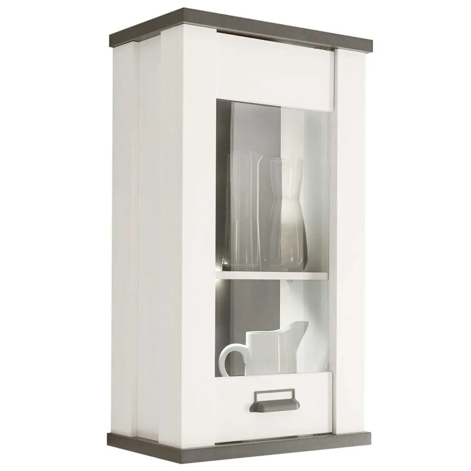 Wohnen Küche Oberschrank in Weiß & Anthrazit - Eture