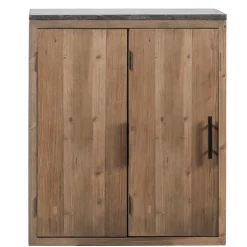 Küchen Eckschrank aus Kiefer mit Steinplatte - Macsena^Wohnen Discount