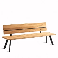 Küchenbank mit Rückenlehne aus Wildeiche - Piton^Wohnen Online