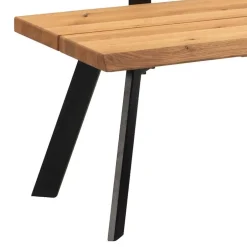 Küchenbank mit Rückenlehne aus Wildeiche - Piton^Wohnen Online