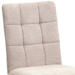 Wohnen Küchen-Drehstühle in Beige und Schwarz - Yvons (2er Set)