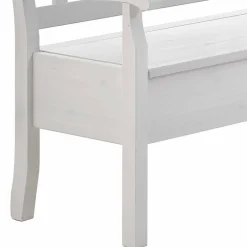 Wohnen Kücheneckbank Onesti in Weiß Kiefer massiv