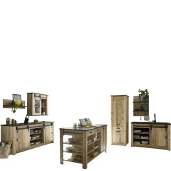 Küchen-Einrichtung mit Insel Set - Garisa (siebenteilig)^Wohnen Clearance