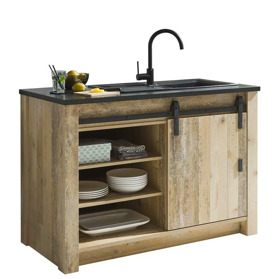 Küchen-Einrichtung mit Insel Set - Garisa (siebenteilig)^Wohnen Clearance