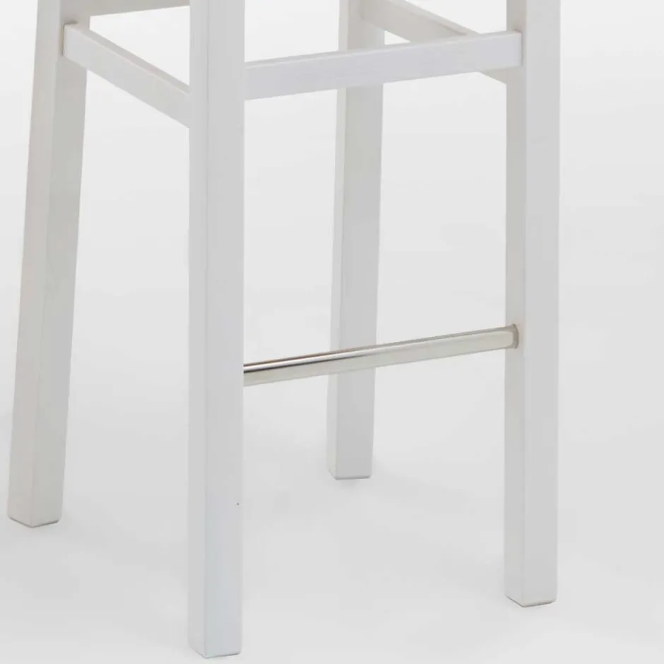 Wohnen Küchenhocker Yoan in Weiß Grau