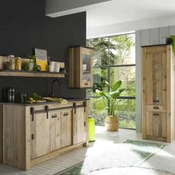 Wohnen Küchenschränke & Regal in Altholz Optik - Garisa (vierteilig)