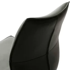 Küchenstuhl aus Leder und Edelstahl - Simael (2er Set)^Wohnen Online