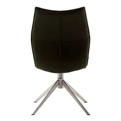 Küchenstuhl aus Leder und Edelstahl - Simael (2er Set)^Wohnen Online