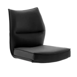 Küchenstuhl aus Leder und Edelstahl - Simael (2er Set)^Wohnen Online