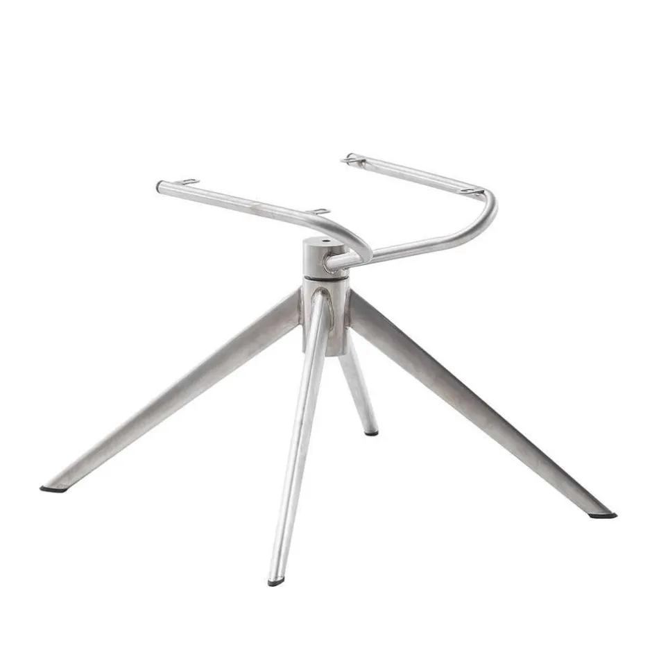 Küchenstuhl aus Leder und Edelstahl - Simael (2er Set)^Wohnen Online