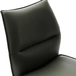 Küchenstuhl aus Leder und Edelstahl - Simael (2er Set)^Wohnen Online