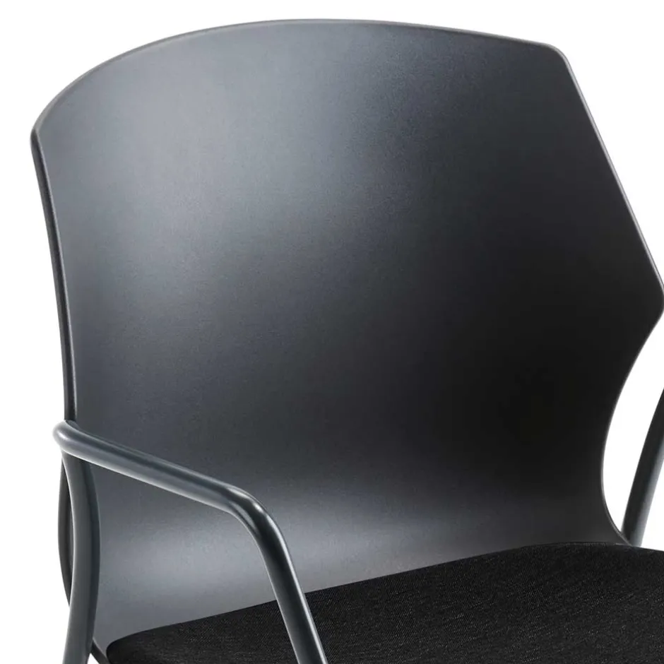 Küchenstuhl mit Armlehnen in Schwarz - Hilary^Wohnen Best