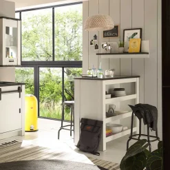 Küchentheke in Weiß und Anthrazit - Eture^Wohnen Hot