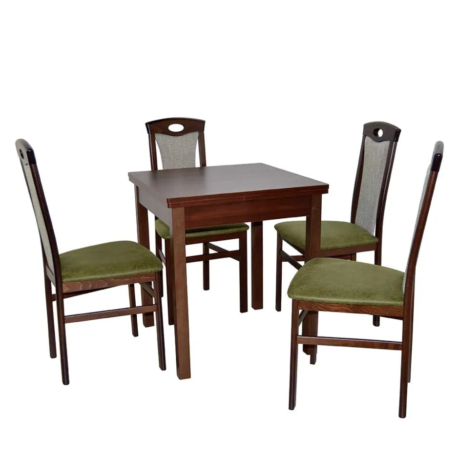 Küchentisch Essgruppe in Nussbaum - Solida (fünfteilig)^Wohnen Sale