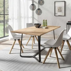 Küchentisch in Holzoptik Wildeiche - Ofarello^Wohnen