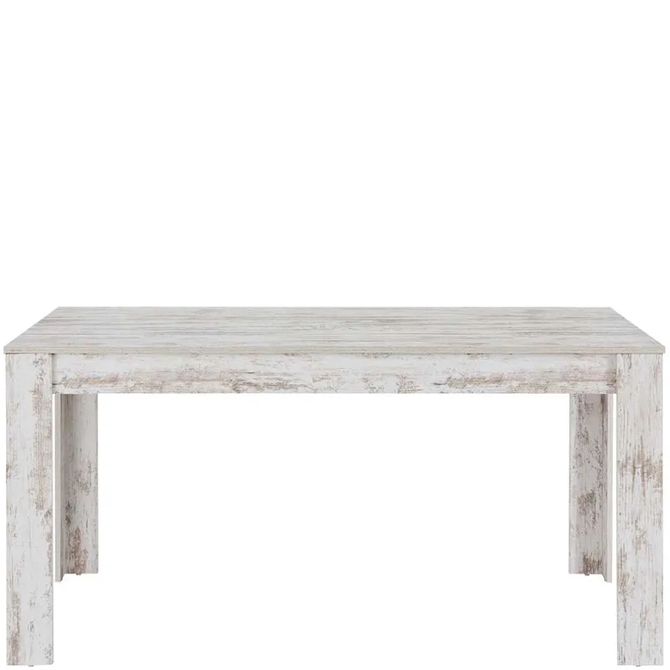 Wohnen Küchentisch in Holzoptik White Wash Shabby - Remania