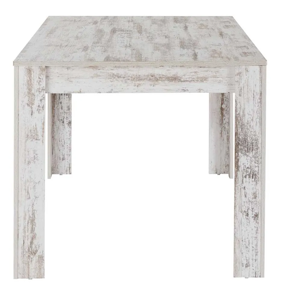 Wohnen Küchentisch in Holzoptik White Wash Shabby - Remania