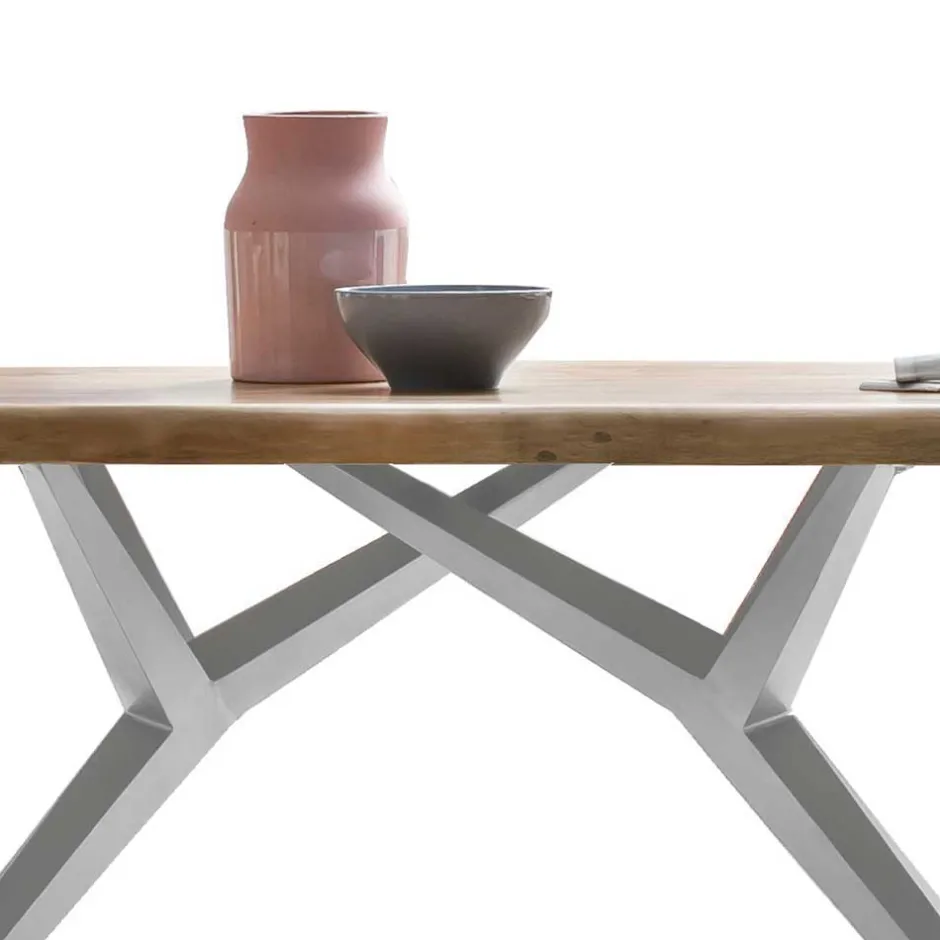 Wohnen Küchentisch mit Holzplatte Mango - Ciacova