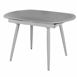 Wohnen Küchentisch Sectian aus Glas Grau