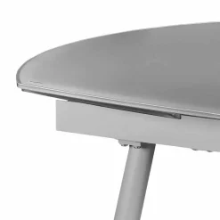 Wohnen Küchentisch Sectian aus Glas Grau