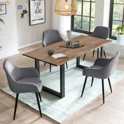 Küchentisch und Stühle Set - Selka (fünfteilig)^Wohnen Outlet