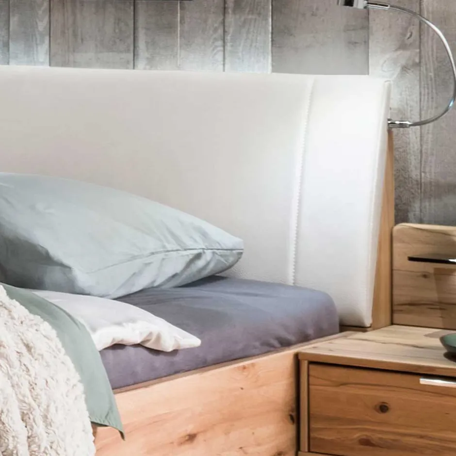 Kernbuche Bett & Nachtkommoden - Krofun (dreiteilig)^Wohnen