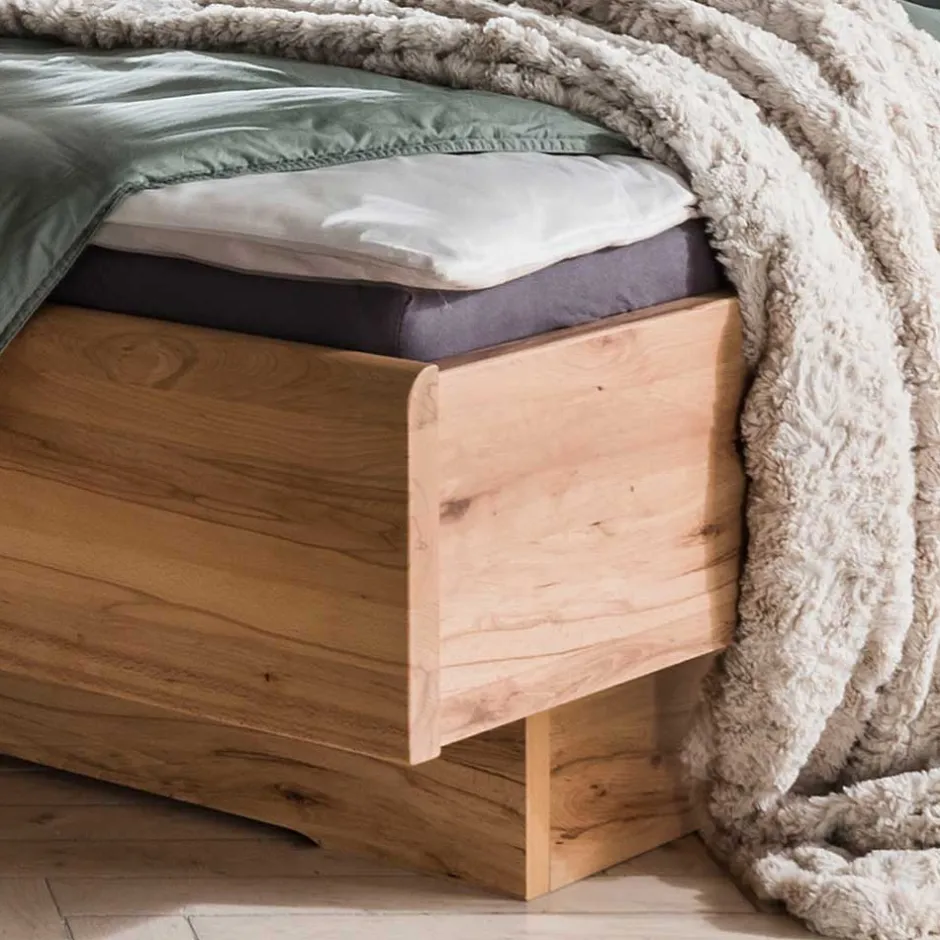 Kernbuche Bett & Nachtkommoden - Krofun (dreiteilig)^Wohnen