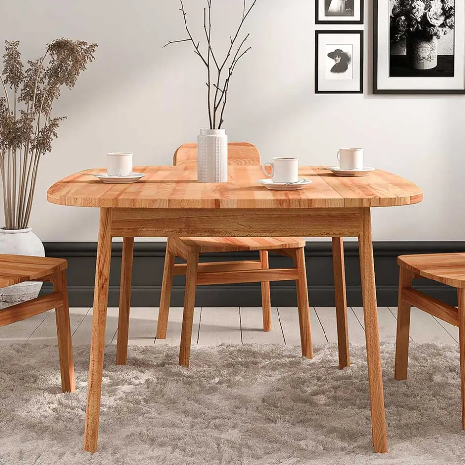 Kernbuche Esszimmertisch mit 90 cm Tiefe - Lana^Wohnen Discount