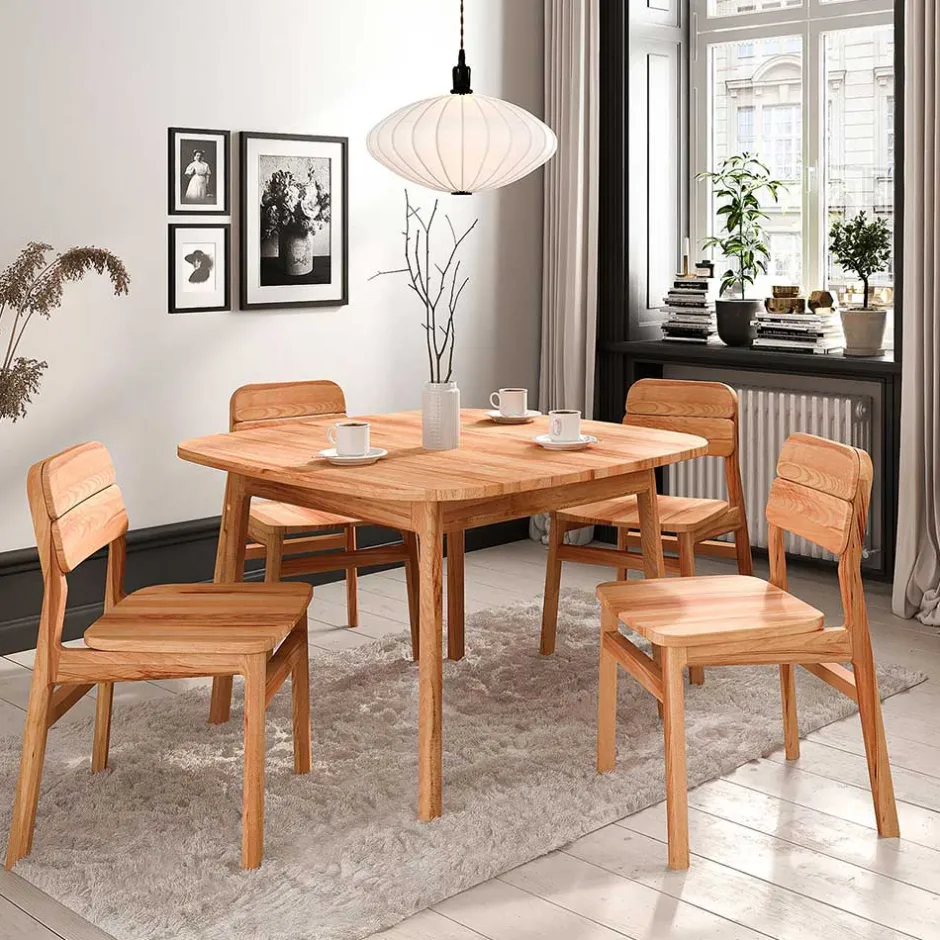 Kernbuche Esszimmertisch mit 90 cm Tiefe - Lana^Wohnen Discount