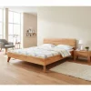Wohnen Kernbuche Holzbett in Überlänge 210 cm - Junola I