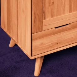 Kernbuche Kleiderschrank mit 2 Türen - Junola^Wohnen Discount