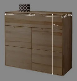 Wohnen Kernbuche Kommode mit Schublade - Estville
