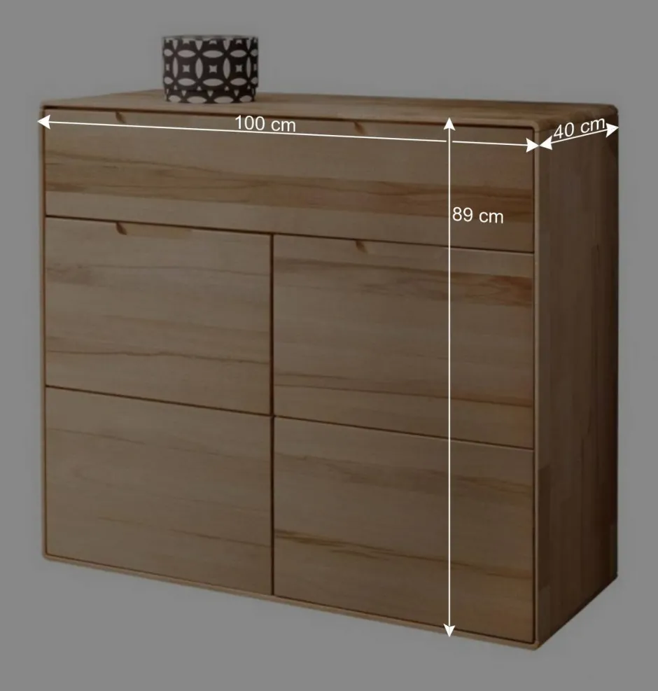 Wohnen Kernbuche Kommode mit Schublade - Estville