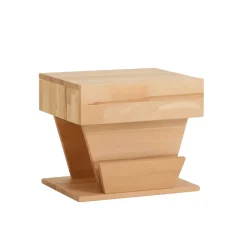 Kernbuche Nachttisch Forest mit Zeitungsablage^Wohnen Discount