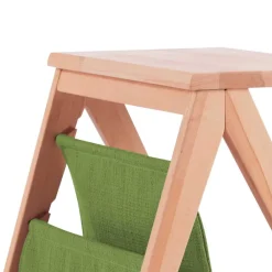 Kernbuche Nachttisch Rivaso mit Stofftasche in Grün^Wohnen Outlet